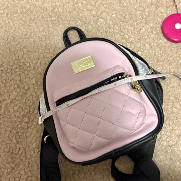 betsey johnson signature studded mini backpack Official If The Bag Fits Clear CLEAR BACKPACK DOTS is your back Betsey Johnson Silver Robot Micro